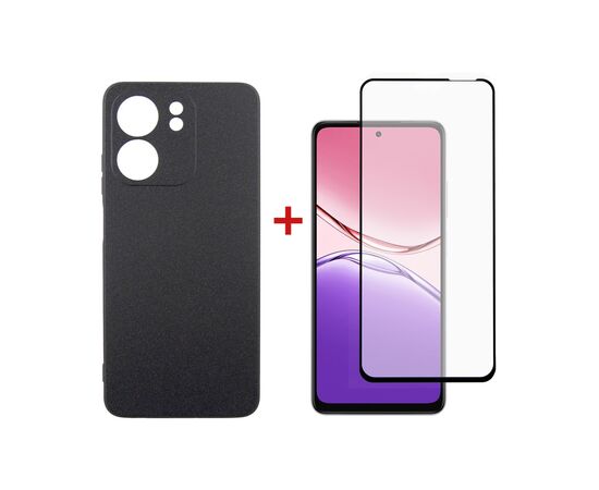 Чехол для мобильного телефона Dengos Oppo A5x Carbon+glass Black (DG-KM-175)