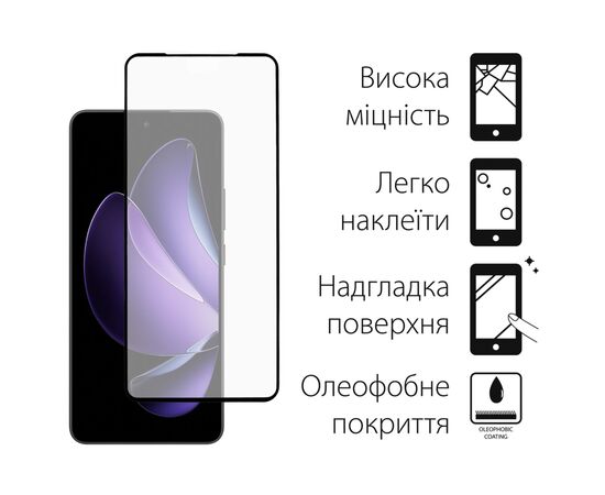 Чохол до мобільного телефона Dengos Oppo Reno13 5G Carbon+glass Blue (DG-KM-177), зображення 3