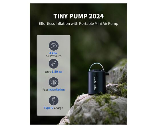 Насос для надувних меблів Flextail Tiny Pump, чорний (6975755961323), зображення 3