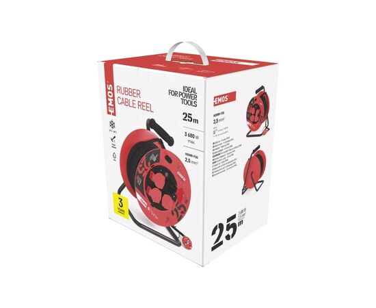 Мережевий подовжувач EMOS P19625, 25m, 2.5mm2 (P19625), зображення 8