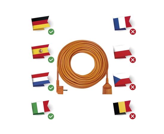 Сетевой удлинитель EMOS P01225R, изображение 3