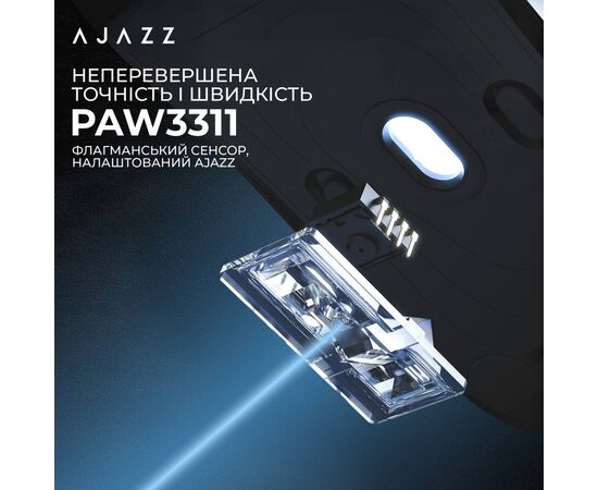 Мишка Ajazz AJ139 V2 MC Wireless/Bluetooth/USB Red (AJ139-V2-MC-R), зображення 8