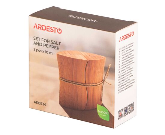 Набор для специй Ardesto Midori, для солі та перцю 2 предмети, 10мл, 9.5х4х9см (AR0934), изображение 7