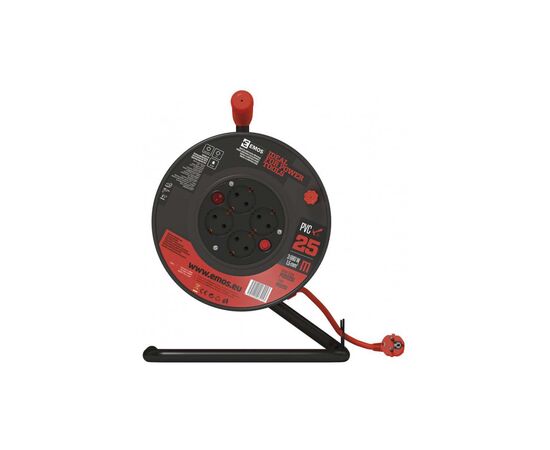 Сетевой удлинитель EMOS катушка 4 роз., 25 м (P092251), изображение 3