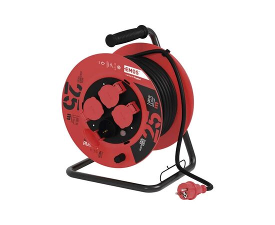 Сетевой удлинитель EMOS катушка 4 роз., 25 м (P08225), изображение 2