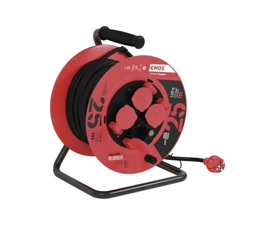 Сетевой удлинитель EMOS катушка 4 роз., 25 м (P08225), изображение 3