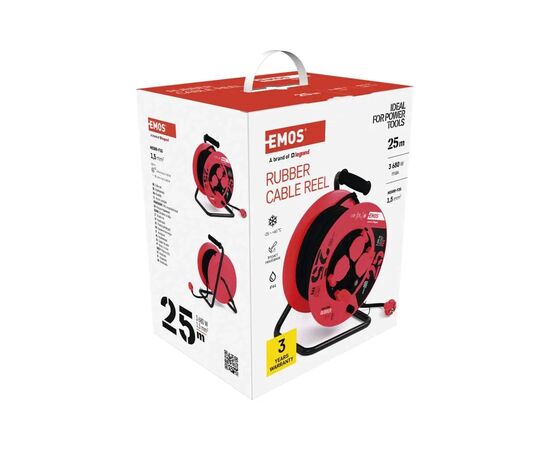 Сетевой удлинитель EMOS катушка 4 роз., 25 м (P08225), изображение 6