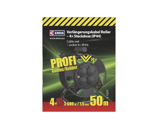 Сетевой удлинитель EMOS катушка 4 роз., 50 м (P08250), изображение 4