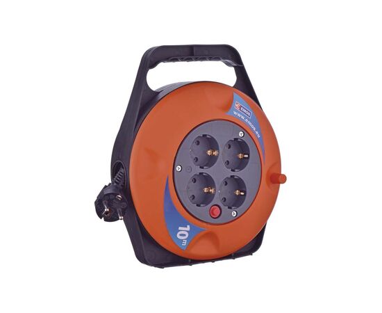 Сетевой удлинитель EMOS катушка 4 роз., 10 м (P19510)