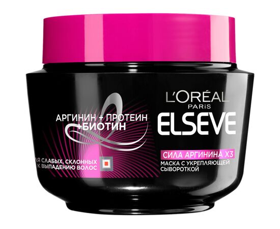 Маска для волос Elseve Сила Аргинина Х3 для слабых волос 300 мл (3600523883486)