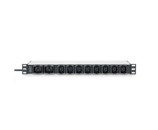 Силовой блок 19" 1U w/PDU 8xC13, 2xC19, 16A, 250V, вилка C20 Digitus (DN-95427), изображение 10