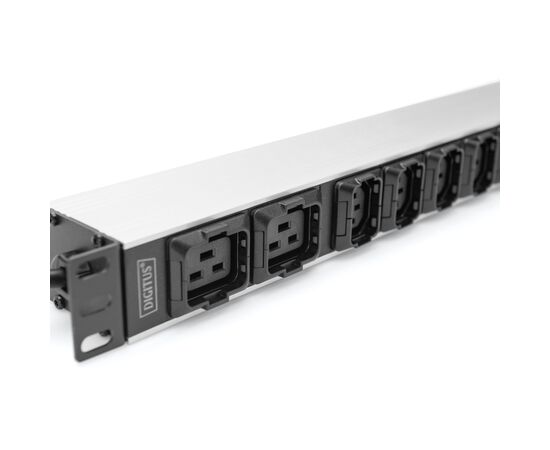 Силовой блок 19" 1U w/PDU 8xC13, 2xC19, 16A, 250V, вилка C20 Digitus (DN-95427), изображение 9