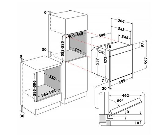Духовой шкаф Whirlpool WOI4S8CM1SWA, изображение 10