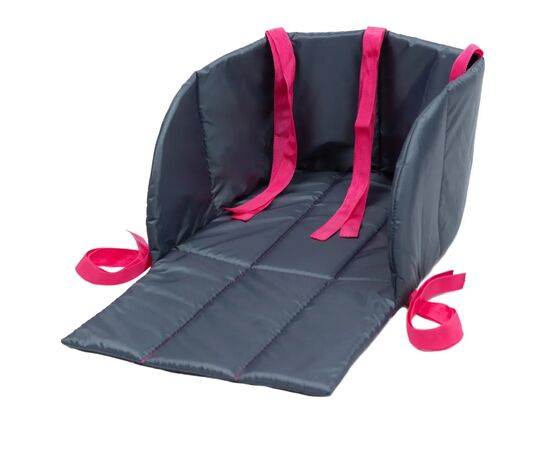 Матрасик в санки Snower сірий з рожевим (4820211101626)
