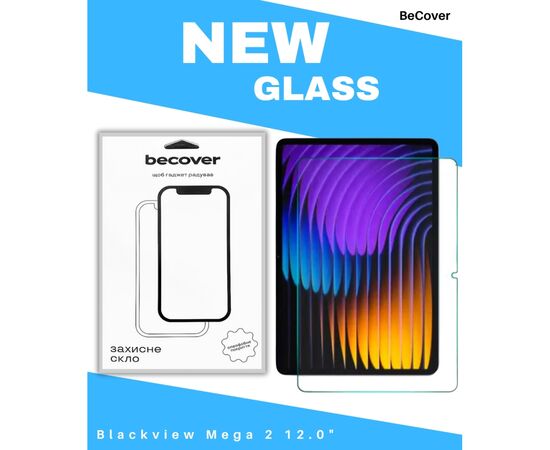 Стекло защитное BeCover Blackview Mega 2 12.0" (714607)