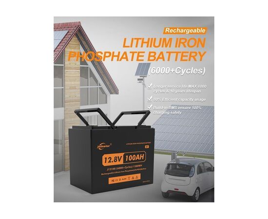 Батарея LiFePo4 JSDS 12.8V 100Ah LED (JSDS12100LED), изображение 7