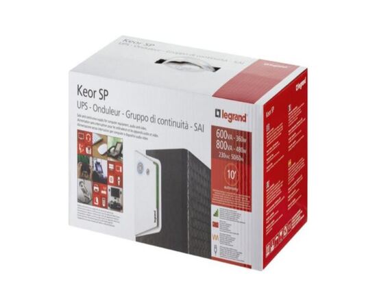 Пристрій безперебійного живлення Legrand Keor SP1500VA 900W IEC+GR (310190), зображення 5