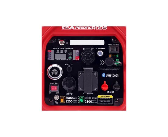 Генератор MXR MXR4000GT инверторный, газ/бензин, 3,2 kW, 220V, 4л, ручной/электро/ДУ (mxr4000GT), изображение 3