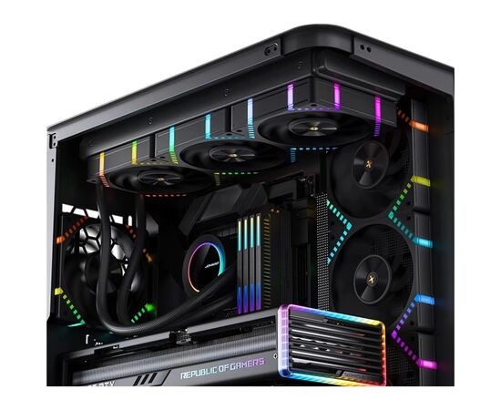 Кулер до корпусу JONSBO HF2-120B ARGB Black, зображення 11