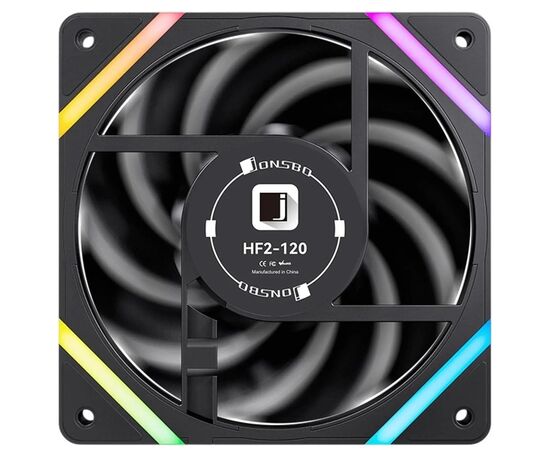Кулер до корпусу JONSBO HF2-120B ARGB Black, зображення 4