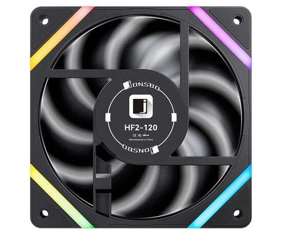 Кулер до корпусу JONSBO HF2-120BR ARGB Black, зображення 4