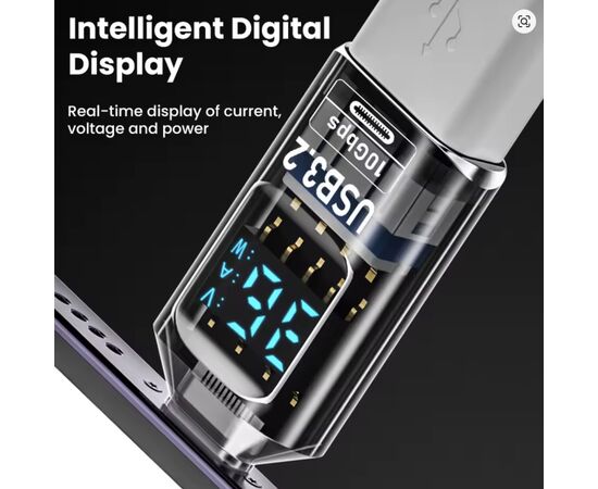 Переходник OTG USB 3.2 AF to USB-C M 10Gbps QC 36W with display XoKo (AC-322UTC), изображение 4