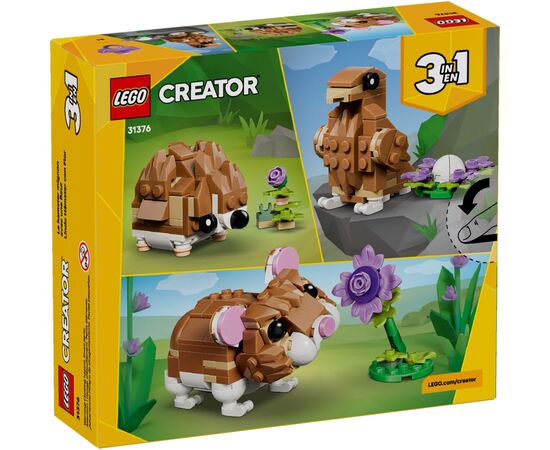 Конструктор LEGO Creator Очаровательный хомяк с цветком (31376), изображение 9