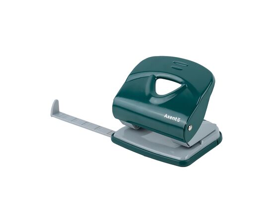 Дырокол Axent Exakt-2 металлический, 30л, Earth colors зеленый (3930-30-A), изображение 2