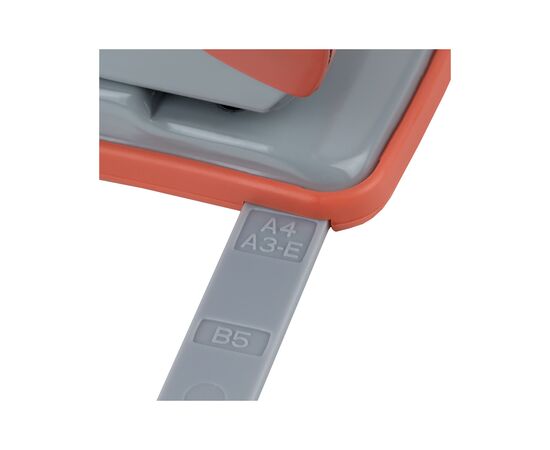 Дырокол Axent Exakt-2 металлический, 30л, Earth colors коралловый (3930-28-A), изображение 3