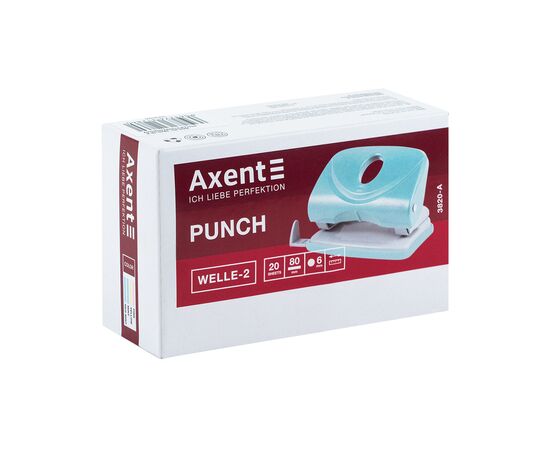 Діркопробивач Axent Welle-2 з пластиковий верх, 20 арк,Pastelini, рожевий (3820-10-A), зображення 5