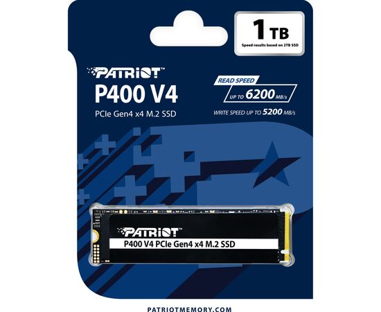 Накопитель SSD M.2 2280 1TB P400 Patriot (P400VP1TBM28H), изображение 4