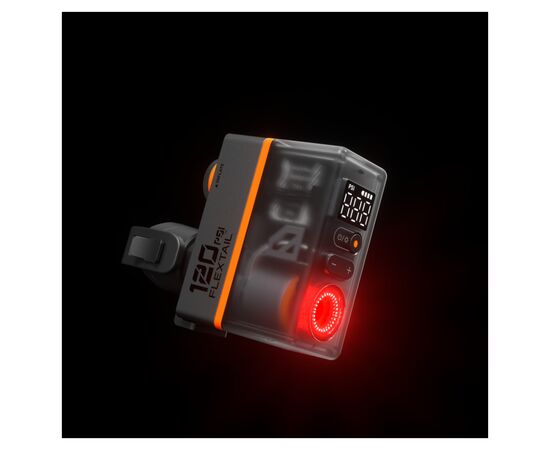 Задняя велофара Flextail та міні насос 2 в 1 Tiny Tire Pump ACS, чорний (6975755966342), изображение 10