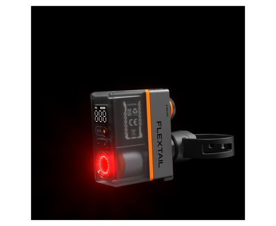 Задняя велофара Flextail та міні насос 2 в 1 Tiny Tire Pump ACS, чорний (6975755966342), изображение 11