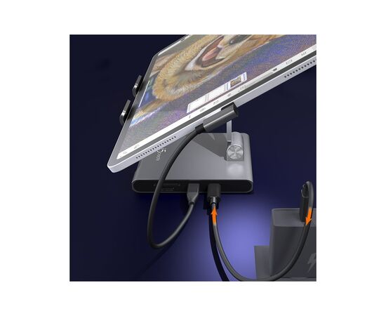 Порт-репликатор J5create Dock-Station Ipad USB-C 8-in-1 (HDMI/PD/картридер/USB-A/USB-C/Audio) (JTS224-N), изображение 10