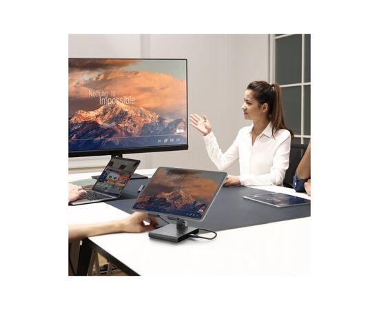 Порт-репликатор J5create Dock-Station Ipad USB-C 8-in-1 (HDMI/PD/картридер/USB-A/USB-C/Audio) (JTS224-N), изображение 12