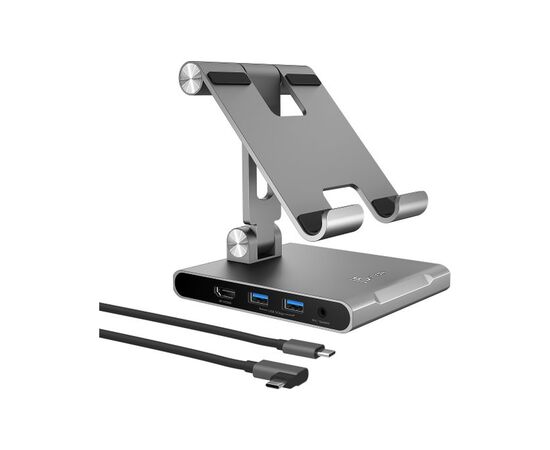 Порт-репликатор J5create Dock-Station Ipad USB-C 8-in-1 (HDMI/PD/картридер/USB-A/USB-C/Audio) (JTS224-N), изображение 2
