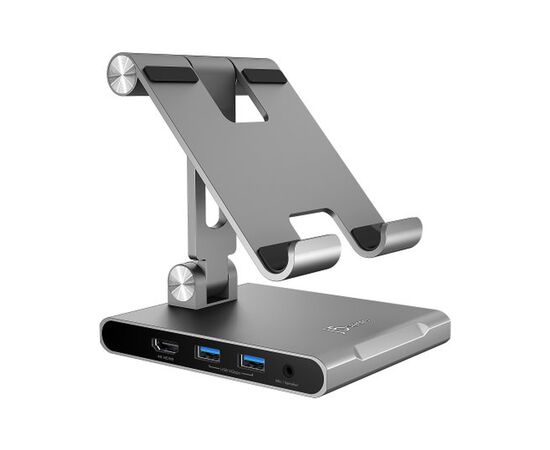 Порт-репликатор J5create Dock-Station Ipad USB-C 8-in-1 (HDMI/PD/картридер/USB-A/USB-C/Audio) (JTS224-N)