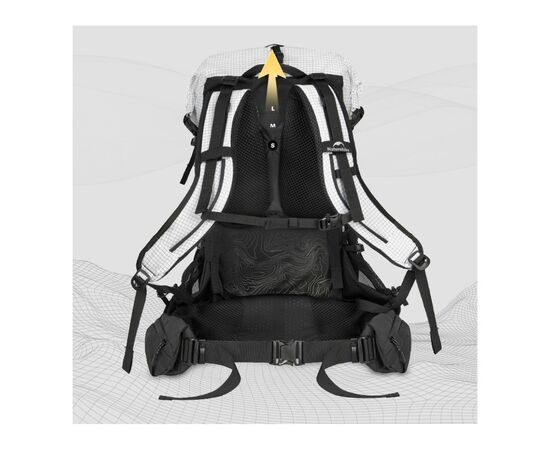 Рюкзак туристический Naturehike Helium CNK2450XB016, 40 л, білий, M (6976507668088), изображение 4