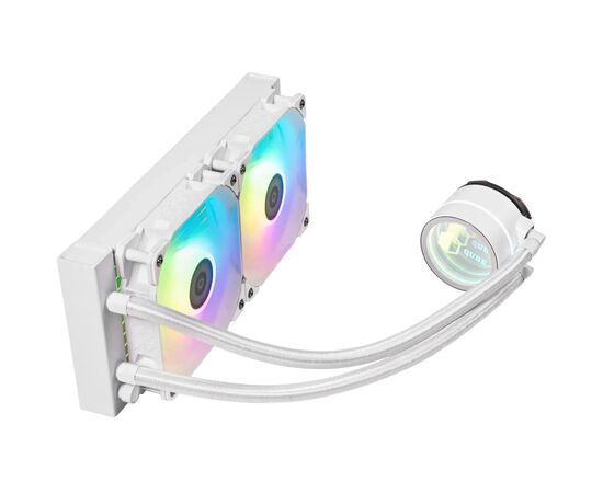 Система жидкостного охлаждения Qube ZT-240 white, изображение 2