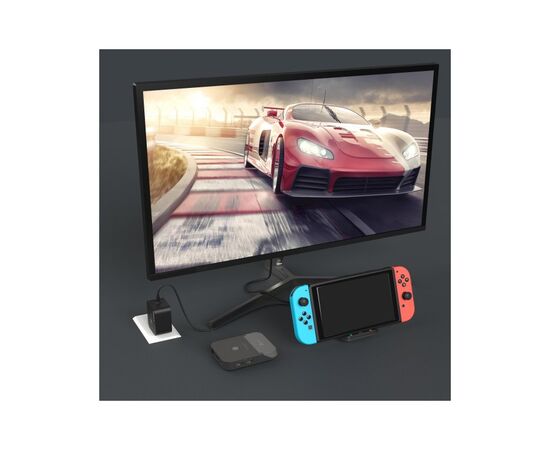 Порт-репликатор J5create Dock-Station Nintendo Switch (HDMI/PD/USB-A/USB-C/LAN) (JCD620-N), изображение 5