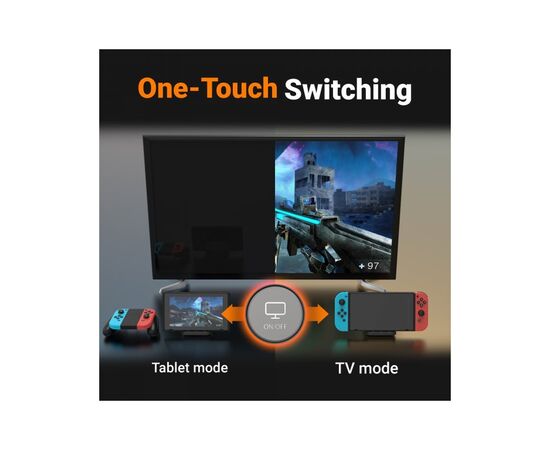 Порт-репликатор J5create Dock-Station Nintendo Switch (HDMI/PD/USB-A/USB-C/LAN) (JCD620-N), изображение 7