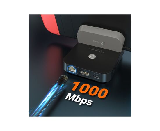 Порт-репликатор J5create Dock-Station Nintendo Switch (HDMI/PD/USB-A/USB-C/LAN) (JCD620-N), изображение 9