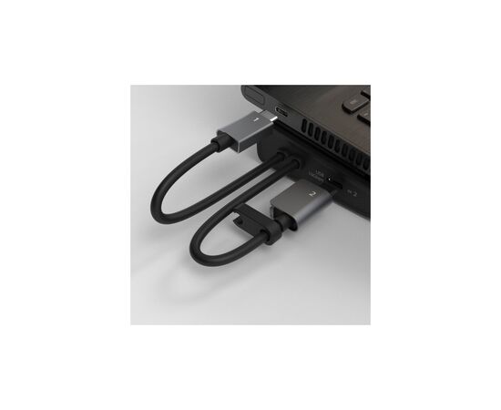 Порт-репликатор J5create Dock-Station USB-C 10Gbps, 12-in-1 (слот M2 NVMe/хаб/HDMI/DP/PD/картрид/LAN) (JCD552-N), изображение 6