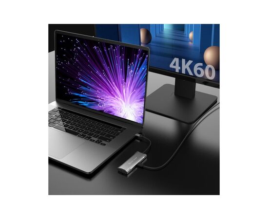Порт-репликатор J5create Dock-Station USB-C 10Gbps, 7-in-1 (хаб/HDMI/PD/картридер) (JCD393-N), изображение 11