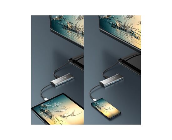Порт-репликатор J5create Dock-Station USB-C 10Gbps, 7-in-1 (хаб/HDMI/PD/картридер) (JCD393-N), изображение 12