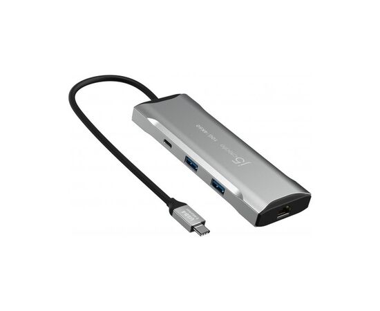 Порт-репликатор J5create Dock-Station USB-C 10Gbps, 7-in-1 (хаб/HDMI/PD/картридер) (JCD393-N)