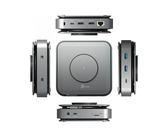 Порт-репликатор J5create Dock-Station USB-C 10-in-1 (HDMI/PD/USB-A/USB-C/LAN) (JCD3199-N), изображение 5