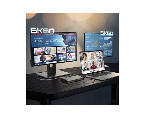 Порт-репликатор J5create Dock-Station USB-C 11-in-1 (Thunderbolt/PD/картридер/USB-A/USB-C) (JTD562-EN), изображение 6