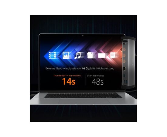 Порт-репликатор J5create Dock-Station USB-C 11-in-1 (Thunderbolt/PD/картридер/USB-A/USB-C) (JTD562-EN), изображение 8