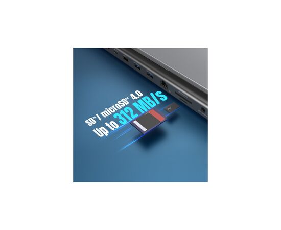 Порт-репликатор J5create Dock-Station USB-C 12-in-1 (HDMI/DP/PD/USB-A/USB-C/LAN/картридер/audio) (JCD554-N), изображение 12